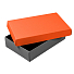 Коробка подарочная CRAFT BOX размер 17,5 x 11,5 x 4 см, серый, оранжевый