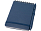 Блокнот Thalaasa формата А6 в твердой обложке из океанического пластика с шариковой ручкой - Синий
