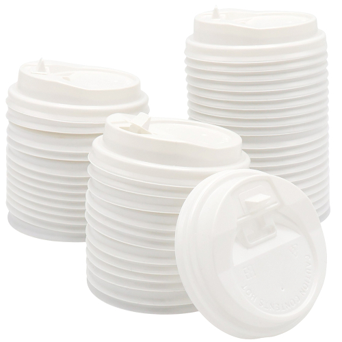 Набор 50 шт крышка для стакана 8 унций  (80 мм), Белый