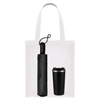 Подарочный набор Levante, черный (зонт, термокружка, шоппер) Подарочный набор Levante, черный (зонт, термокружка, шоппер)