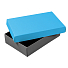 Коробка подарочная CRAFT BOX размер 17,5 x 11,5 x 4 см, серый, голубой