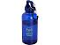 Бутылка для воды с карабином Oregon из переработанной пластмассы, 400 мл - Синий