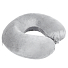 Подушка дорожная "SOFT"; memory foam, микрофибра,серый, серый