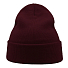 Шапка вязаная  двойная Wind-S, бордовый