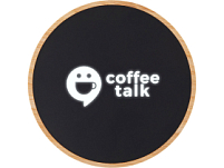 Беспроводное зарядное устройство с подсветкой лого Reedia S3, 15 Вт, бамбук, черный