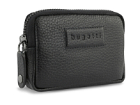 Ключница BUGATTI Elsa, с защитой данных RFID, чёрная, воловья кожа/полиэстер, 11х2х7 см Ключница BUGATTI Elsa, с защитой данных RFID, чёрная, воловья кожа/полиэстер, 11х2х7 см