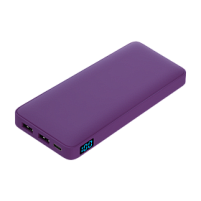 Внешний аккумулятор с подсветкой Ancor Plus 10000 mAh, фиолетовый Внешний аккумулятор с подсветкой Ancor Plus 10000 mAh, фиолетовый