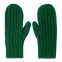 Варежки вязаные НАСВЯЗИ© шерсть/акрил, темно-зелёный