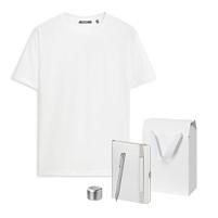 Набор с одеждой KRIS (футболка, колонка, ежедневник, ручка), серебряный, S