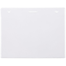 Карман для бейджа Lucid, горизонтальный, из фактурного ПВХ