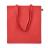 Сумка шоппер из хлопка, красный