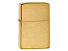 Зажигалка ZIPPO с покрытием Brushed Brass, латунь/сталь, золотистая, матовая, 38x13x57 мм