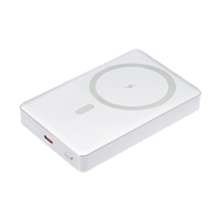 Внешний аккумулятор Atlantis PD Plus 10000mAh с функцией беспроводной зарядки 15W, серебряный