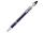 Kish шариковая ручка с серебристой отделкой - Темно - синий (синие чернила)