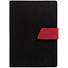 Ежедневник Boom, недатированный, черный с красным