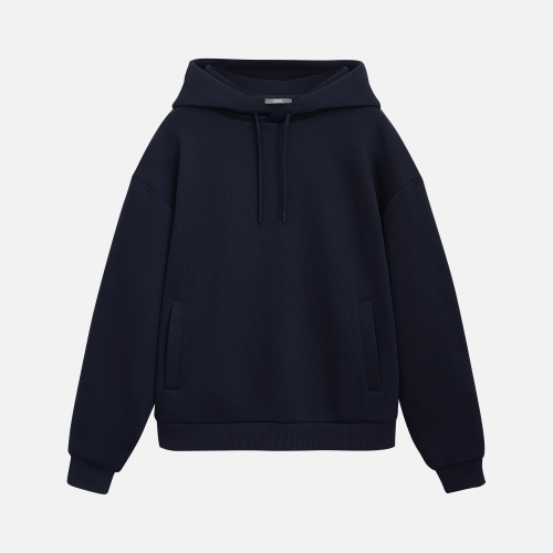 Худи релакс унисекс Баланс (Balance), с начесом, синий