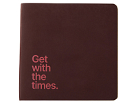 ЕЖЕДНЕВНИК недатированный А5- MEGAPOLIS FLEX QUATTRO (БОРДОВЫЙ) с УФ-печатью