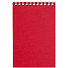 Блокнот Dali Mini в клетку, красный