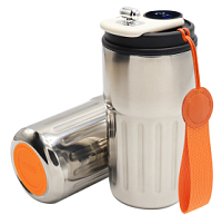 Термокружка Ashly To Go, Серебристый/оранжевый