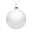 Елочный шар Finery Gloss, 10 см, глянцевый белый