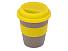 Стакан с силиконовой крышкой Cafe, желтый