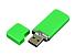 Флешка промо прямоугольной формы c оригинальным колпачком, 64 Гб, зеленый