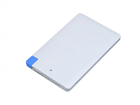 Универсальное зарядное устройство Credit _card1_power_bank  под нанесение логотипа  в виде кредитной карты, толщина всего 7,5 . 2500MAH. Синий