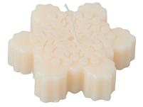 Свеча Снежинка, молочный
