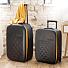 Чемодан складной Rollink Earth 55x40x20 см, 2 колеса, черный/оранжевый