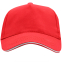 Бейсболка 5-панельная ERIS, Красный