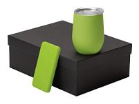 Подарочный набор с термокружкой и повербанком С2, 10000 mAh, зеленое яблоко Подарочный набор с термокружкой и повербанком С2, 10000 mAh, зеленое яблоко