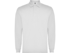 Рубашка поло Carpe мужская с длинным рукавом, белый
