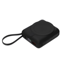 Внешний аккумулятор с подсветкой Ritter PD 10000mAh с функцией беспроводной зарядки 15W, черный