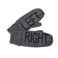 Рукавицы мужские  "LEFTRIGHT" с теплой подкладкой, серый