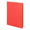 Бизнес-блокнот "RILY", формат А5,  красный, блок в точку, ярко-красный