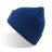 Шапка вязаная  двойная Wind-S с патчем, ярко-синий
