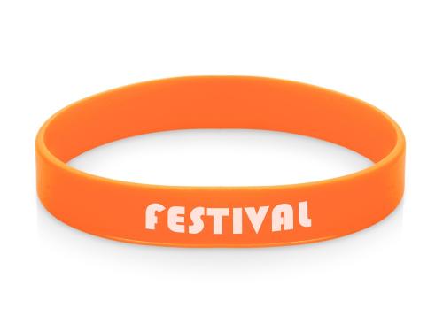 Силиконовый браслет Forest 202*12 мм, оранжевый