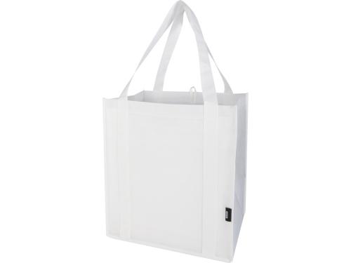Liberty эко-сумка с прочным днищем объемом 6 л из нетканого материала, переработанного по стандарту GRS - Белый