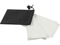 Lucas спортивное полотенце из переработанного полиэстера 30х80 см - Белый