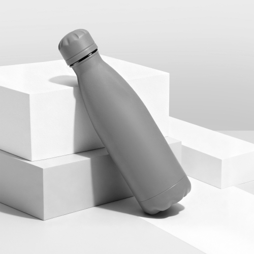 Вакуумная термобутылка Vacuum bottle C1, soft touch, 500 мл, серый