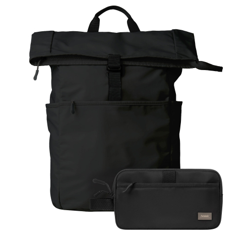 Подарочный набор Бостон (Boston) рюкзак + дорожная косметичка, черный