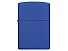 Зажигалка ZIPPO Classic с покрытием Royal Blue Matte, латунь/сталь, синяя, матовая, 38x13x57 мм
