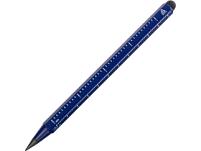 Вечный карандаш с линейкой и стилусом «Sicily», цвет: синий, черный