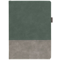 Ежедневник Horizon, недатированный, серый с зеленым