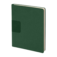 Бизнес-блокнот TWEEDI,формат B6+, в линейку, темно-зелёный