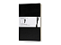 Записная книжка Moleskine Volant (нелинованная, 2 шт.), Large (13х21см), черный