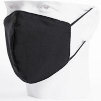 Бесклапанная фильтрующая маска RESPIRATOR 800 HYDROP черная без логотипа в черном пакете, черный, черный