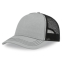 Бейсболка RAPPER CANVAS, 5 клиньев, пластиковая застёжка, серый, черный