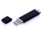USB-флешка промо на 64 Гб прямоугольной классической формы, черный