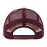 Бейсболка RAPPER COTTON-S, 5 клиньев, пластиковая застёжка, хаки, бордовый